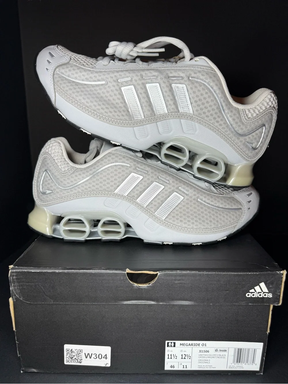 Adidas Men’s Megaride 01 Running Shoes - Gray size 11.5M